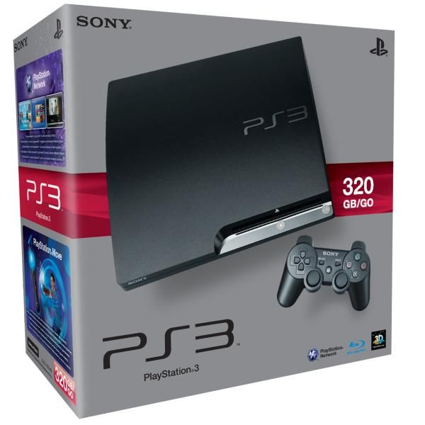 Playstation 3 Slim 320 GB + Cabo HDMI + 2 controles